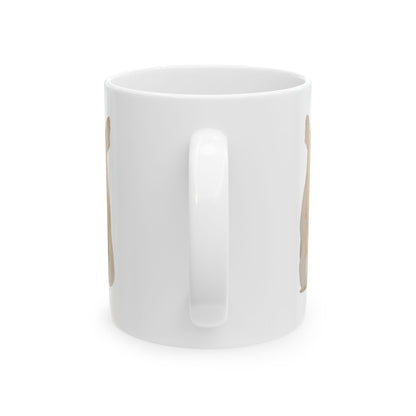Dog Silhouette Mug – Back View Ceramic Coffee Cup 11oz    Item #405955
