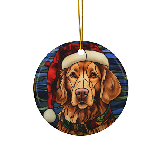 Ceramic Ornament - Christmas Dog     Item #6975132