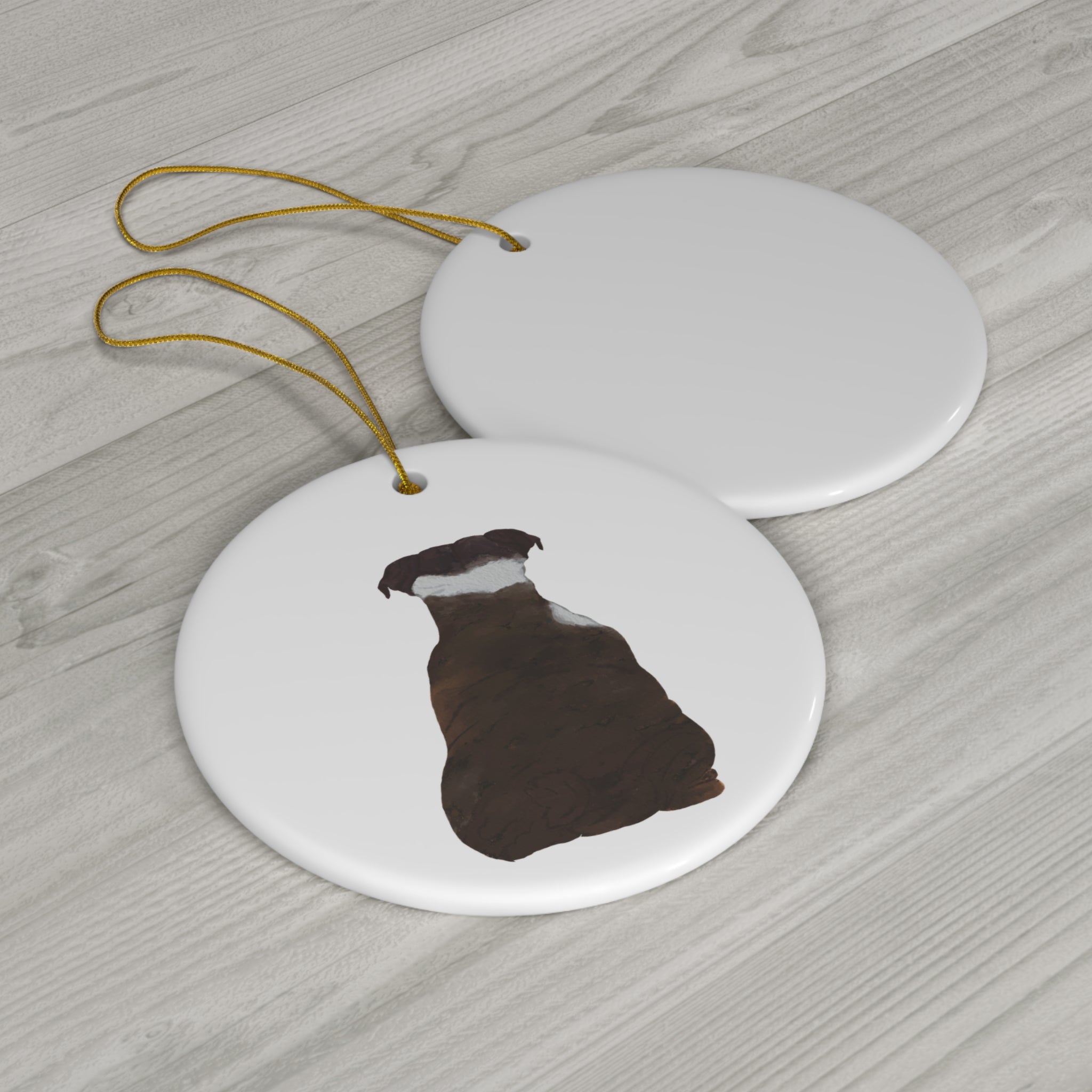 Dog Ceramic Disc Ornament           Item #651785