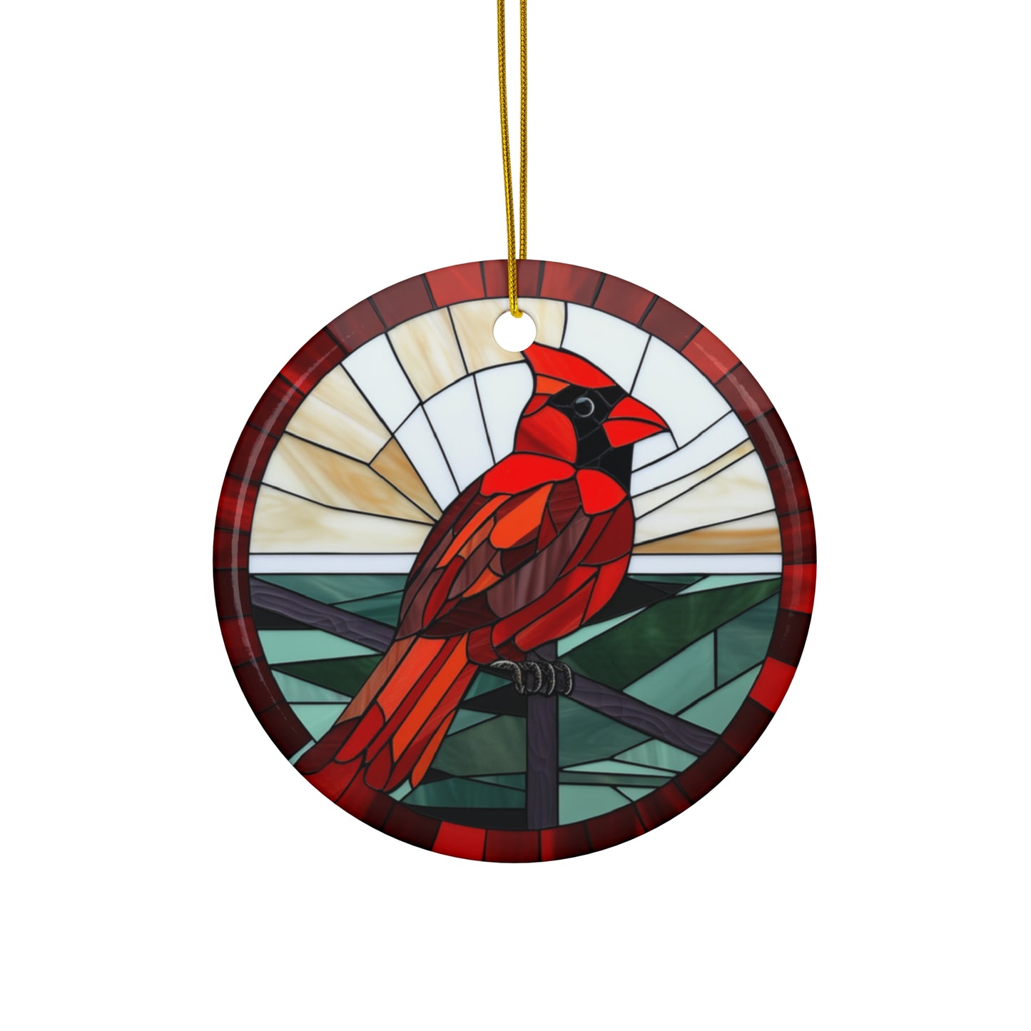 Christmas Cardinal Ceramic Ornament    Item #1924766