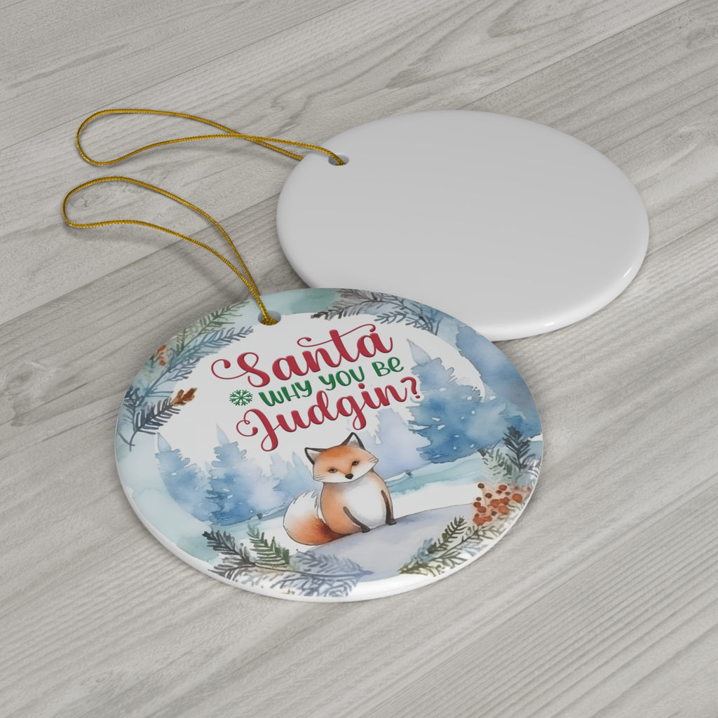 Fox Ceramic Ornament       Item #6785149 - Buckshot's Bargain Barn