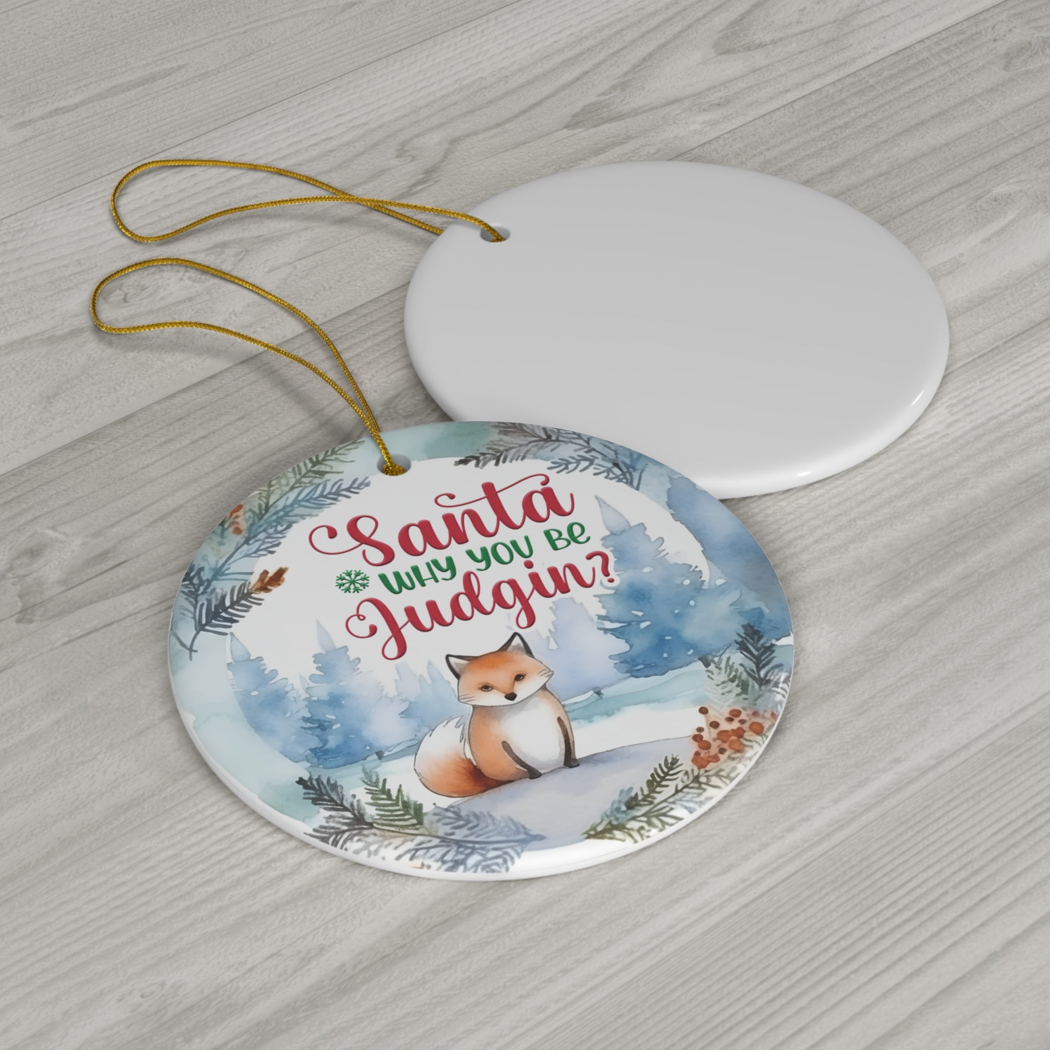Fox Ceramic Ornament       Item #6785149 - Buckshot's Bargain Barn