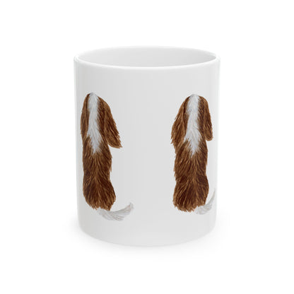Dog Silhouette Mug – Back View Ceramic Coffee Cup 11oz    Item #20611