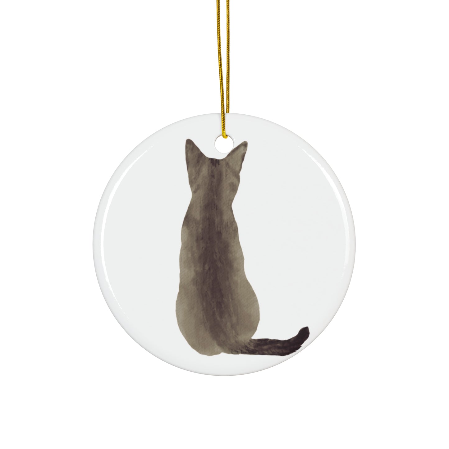 Cat Ceramic Disc Ornament              Item #2626356