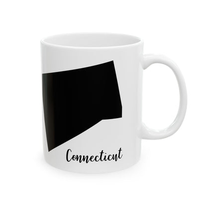 Connecticut State Silhouette Ceramic Mug – 11oz    Item #960508
