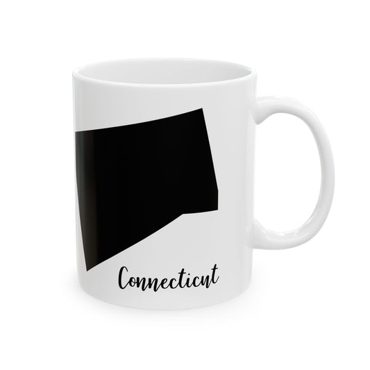 Connecticut State Silhouette Ceramic Mug – 11oz    Item #960508