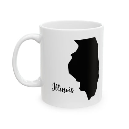 Illinois State Silhouette Ceramic Mug – 11oz    Item #549483