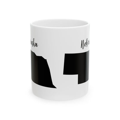 Nebraska State Silhouette Ceramic Mug – 11oz    Item #866253
