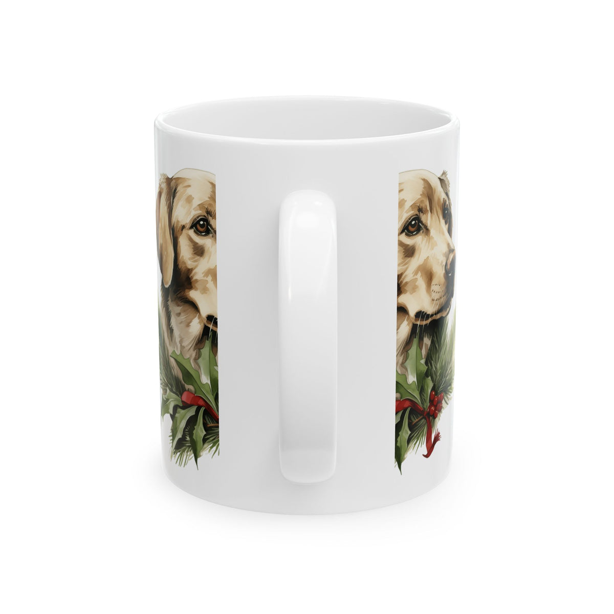 Dog Christmas Mug — Dog Portrait Holiday Coffee Cup 11oz   Item #889219