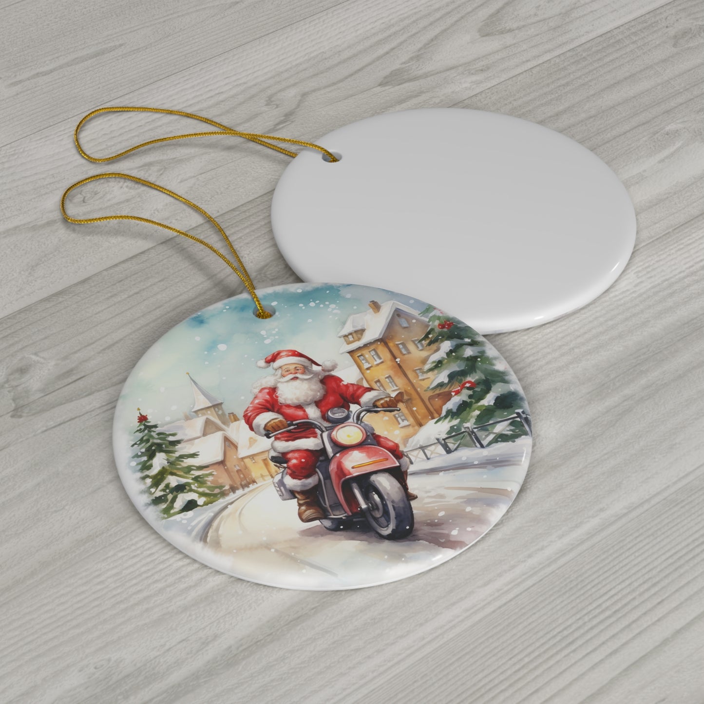 Ceramic Ornament - Santa     Item #7586106