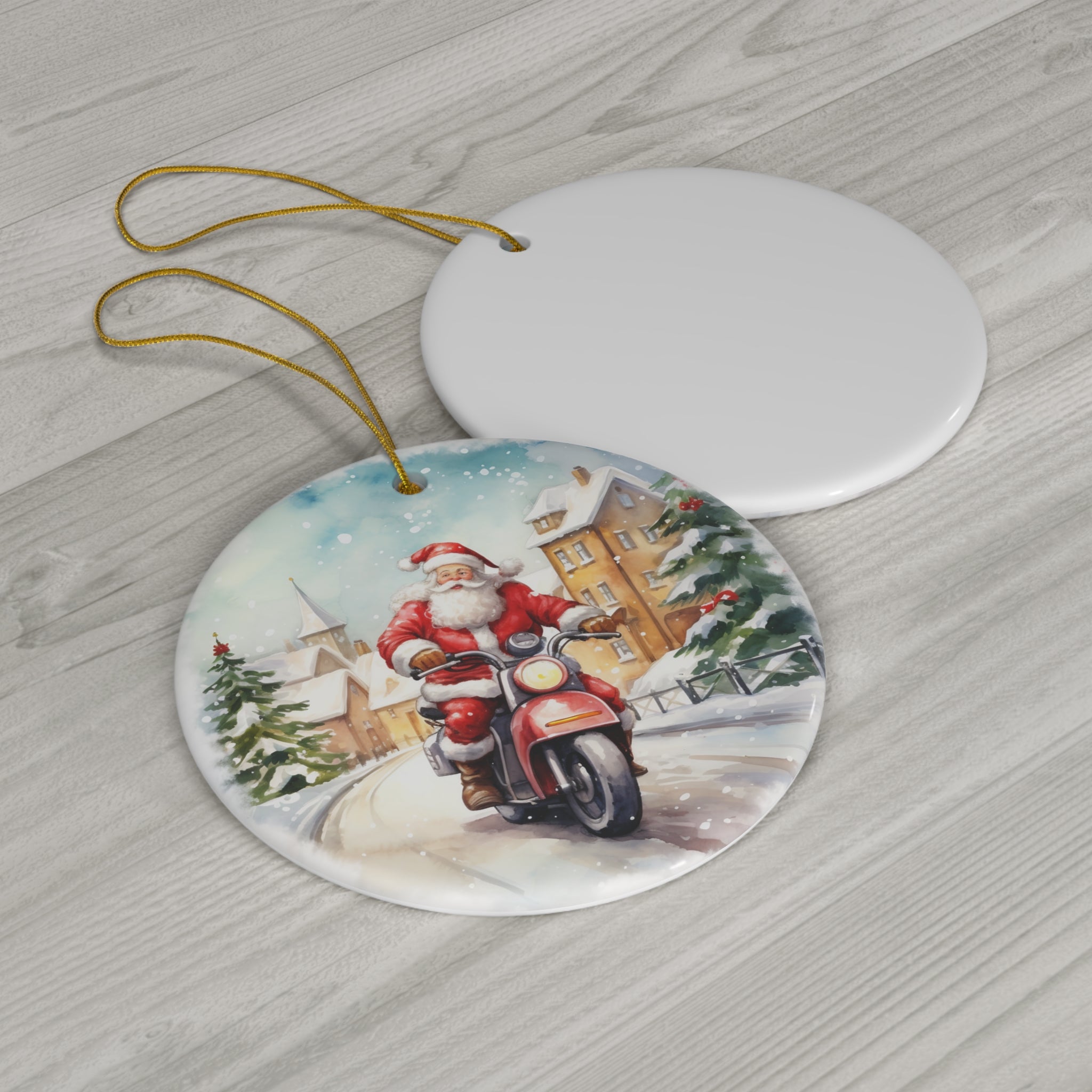 Ceramic Ornament - Santa     Item #7586106 - Buckshot's Bargain Barn