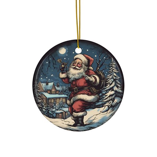 Santa Ceramic Ornament      Item #2086007