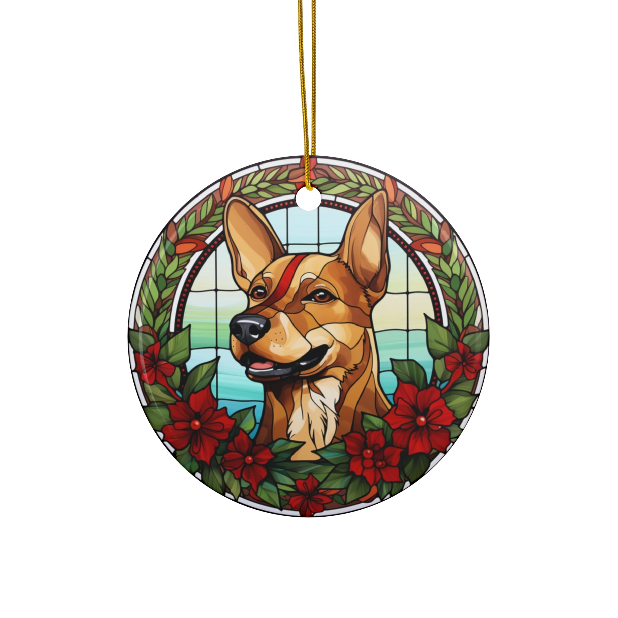 Christmas Dog Ceramic Ornament         Item #1277213 - Buckshot's Bargain Barn