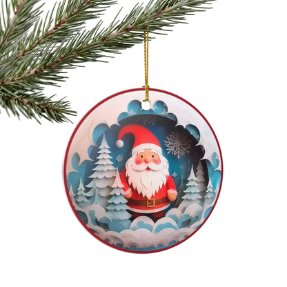 Santa Claus Christmas Ceramic Ornament    Item #322761