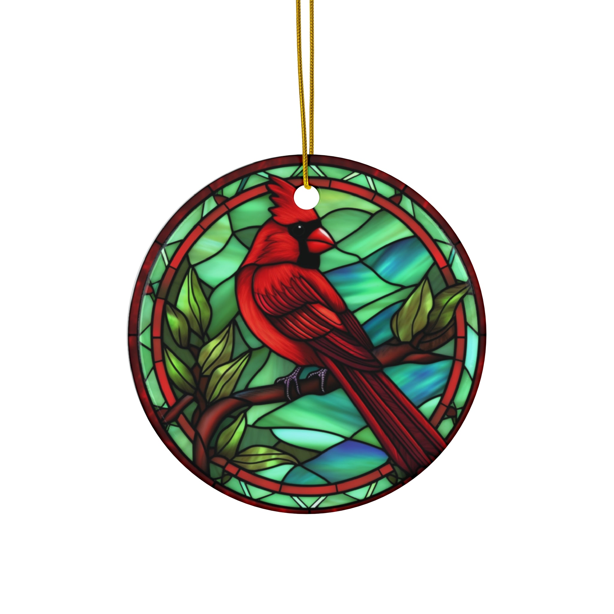 Christmas Cardinal Ceramic Ornament         Item #992043 - Buckshot's Bargain Barn