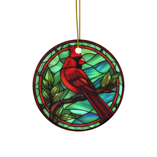 Christmas Cardinal Ceramic Ornament         Item #992043