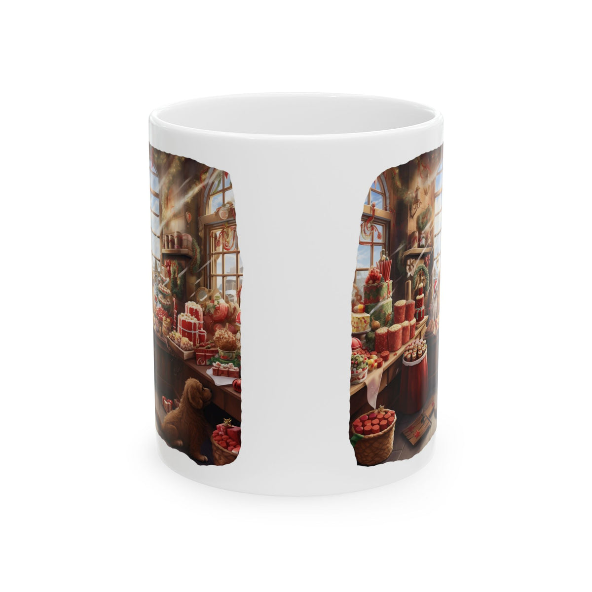 Cozy Christmas Market Ceramic Mug 11oz   Item #101438