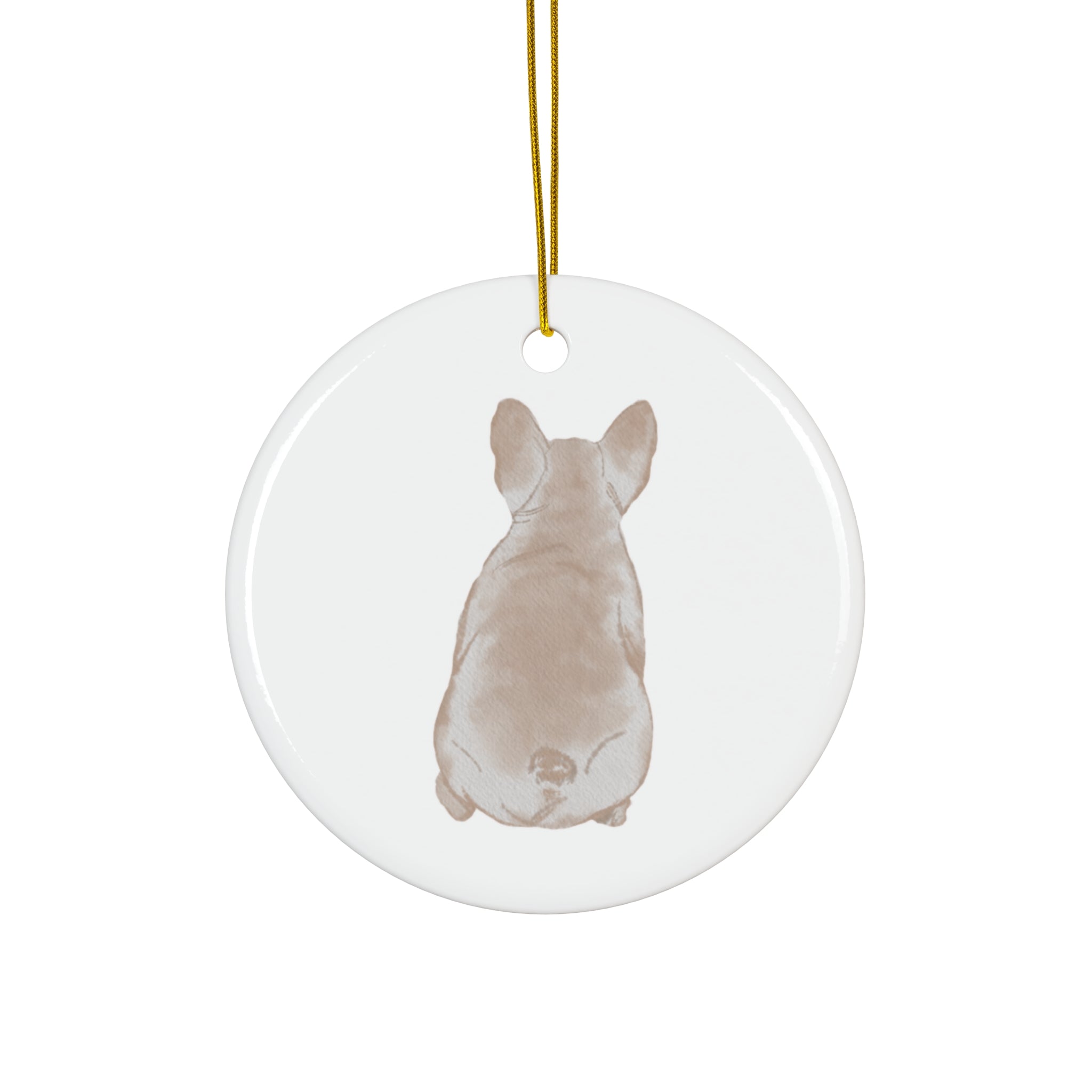 Dog Ceramic Disc Ornament      Item #427647