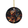 Ceramic Ornament - Xmas Dog With Lights       Item #1513628