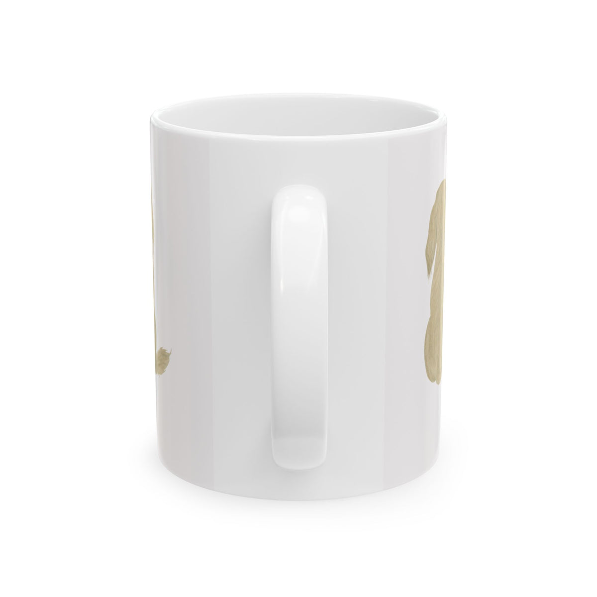 Dog Silhouette Mug – Back View Ceramic Coffee Cup 11oz    Item #4285