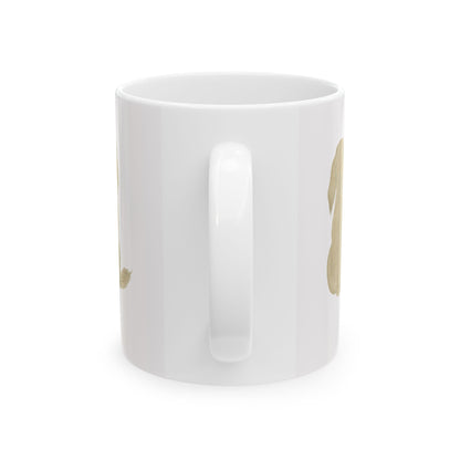 Dog Silhouette Mug – Back View Ceramic Coffee Cup 11oz    Item #4285