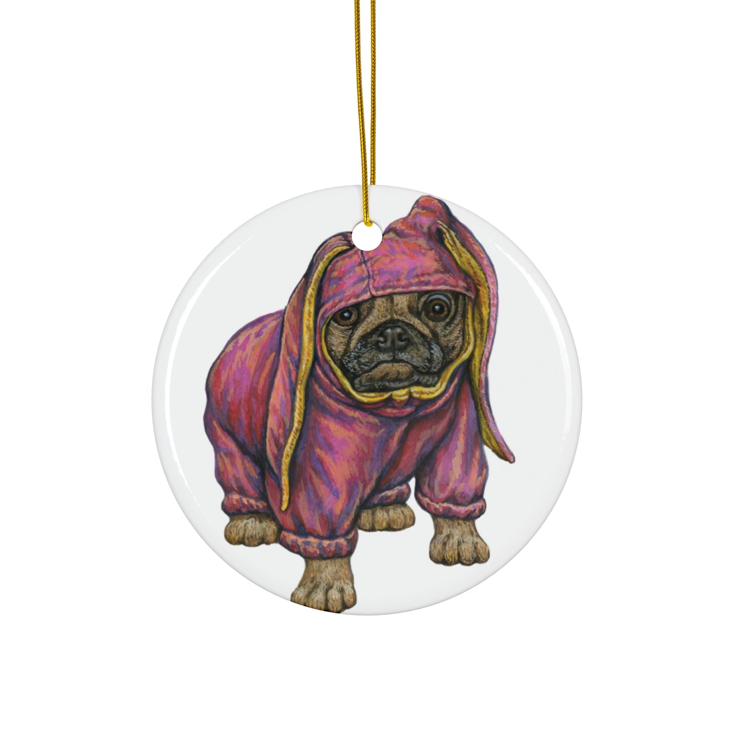 Ceramic Ornament - Dog In Pajama     Item #3962596