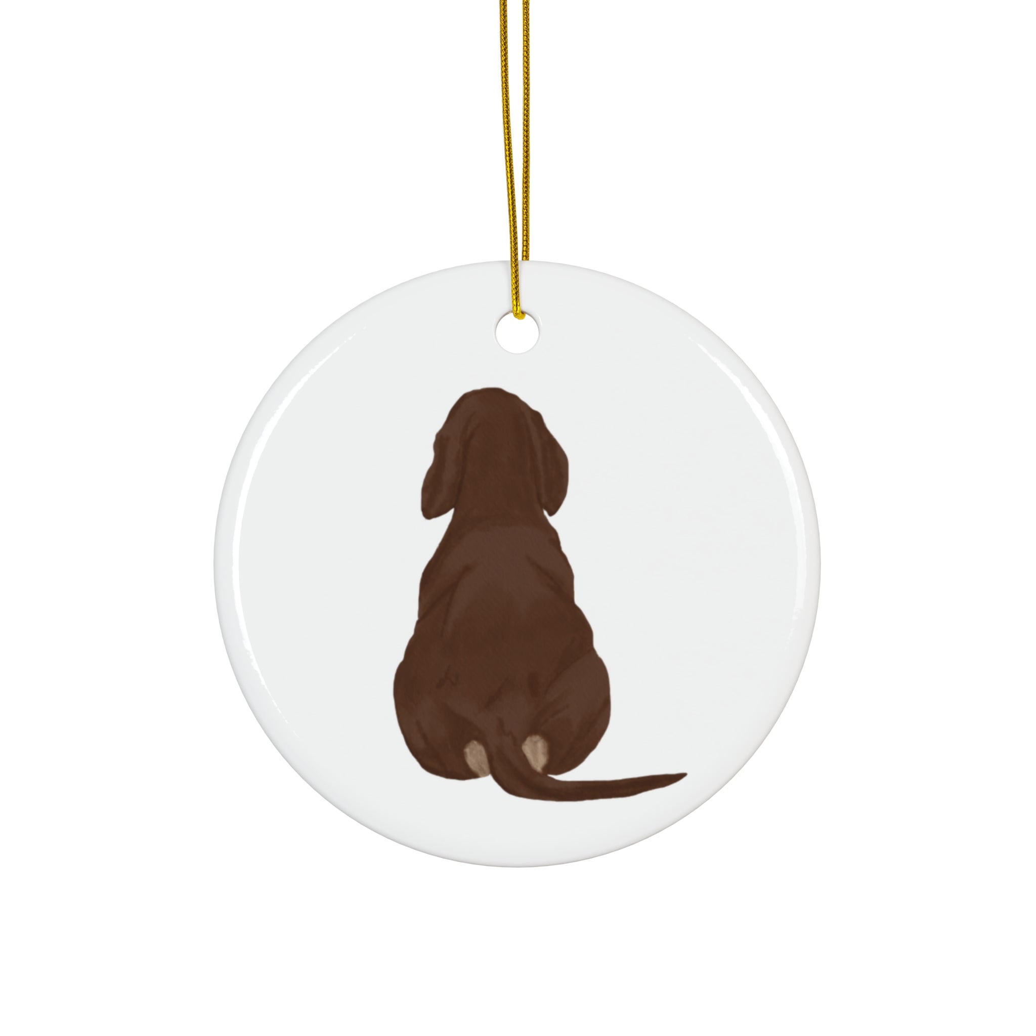 Dog Ceramic Disc Ornament          Item #3121664