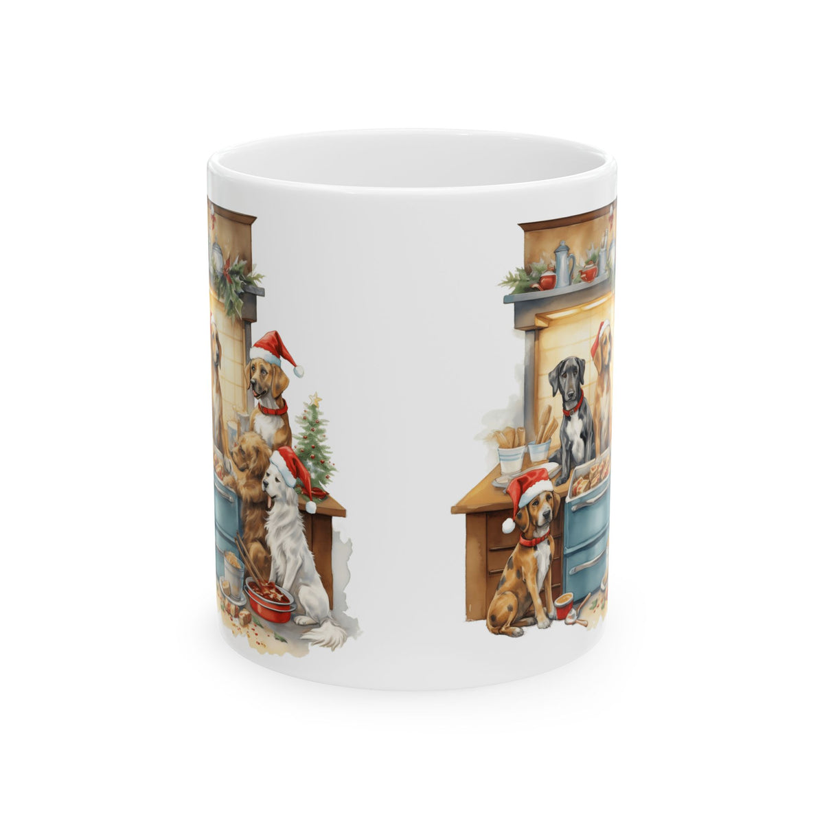 Christmas Dogs Holiday Ceramic Mug  11oz   Item #560847