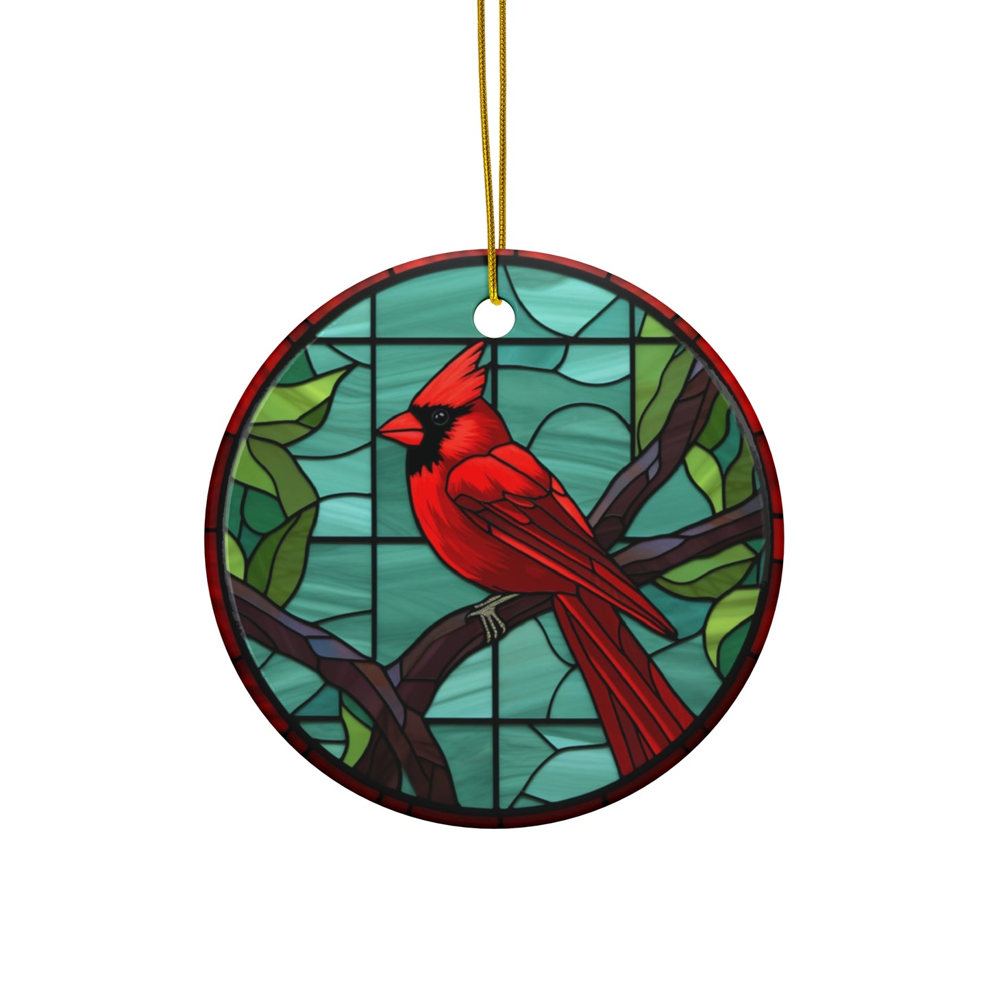 Christmas Cardinal Ceramic Ornament      Item #309373