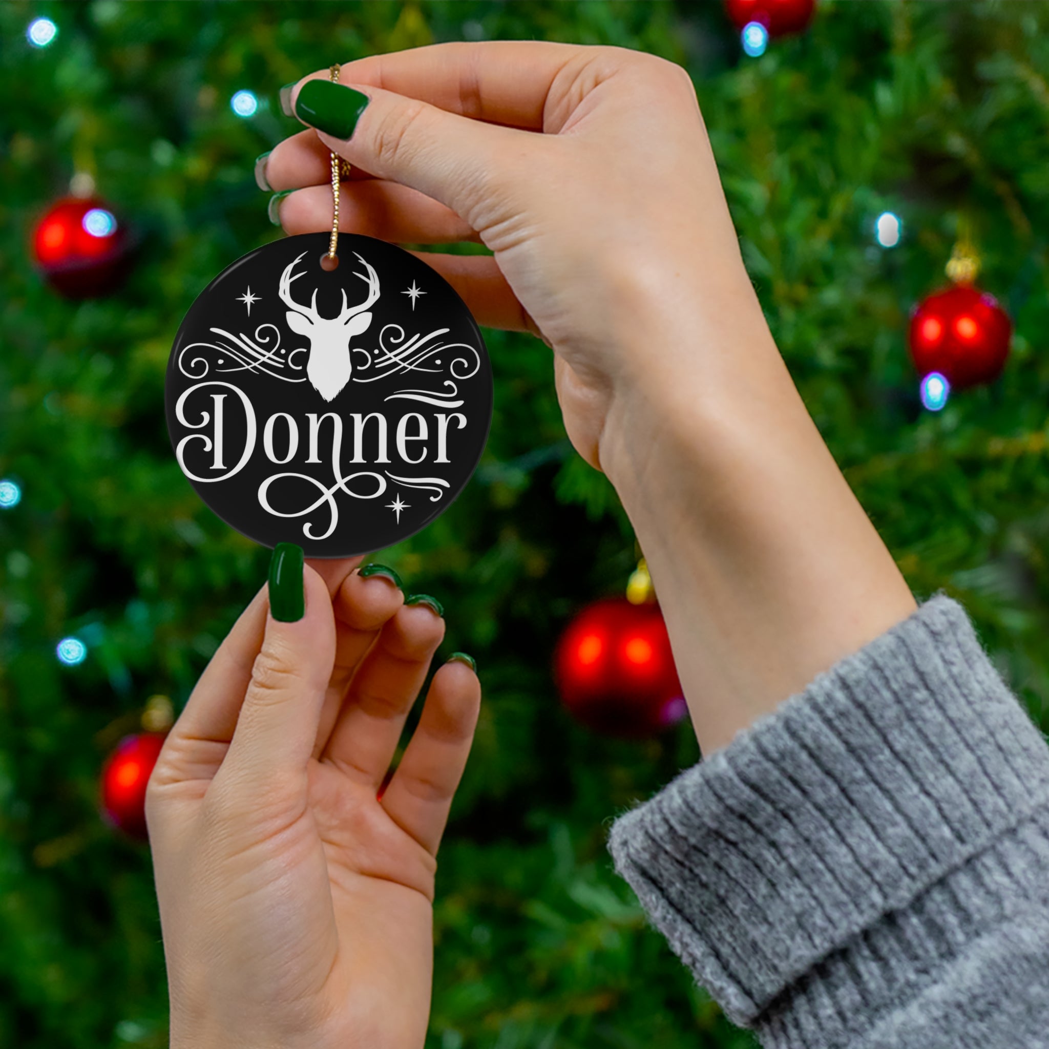 Donner Reindeer Ceramic Ornament     Item #8182986 - Buckshot's Bargain Barn