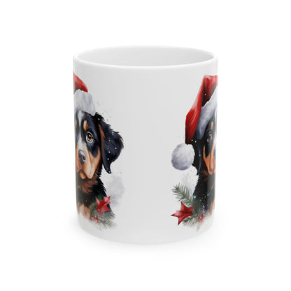 Christmas Dog Ceramic Mug  11oz  Item #9342