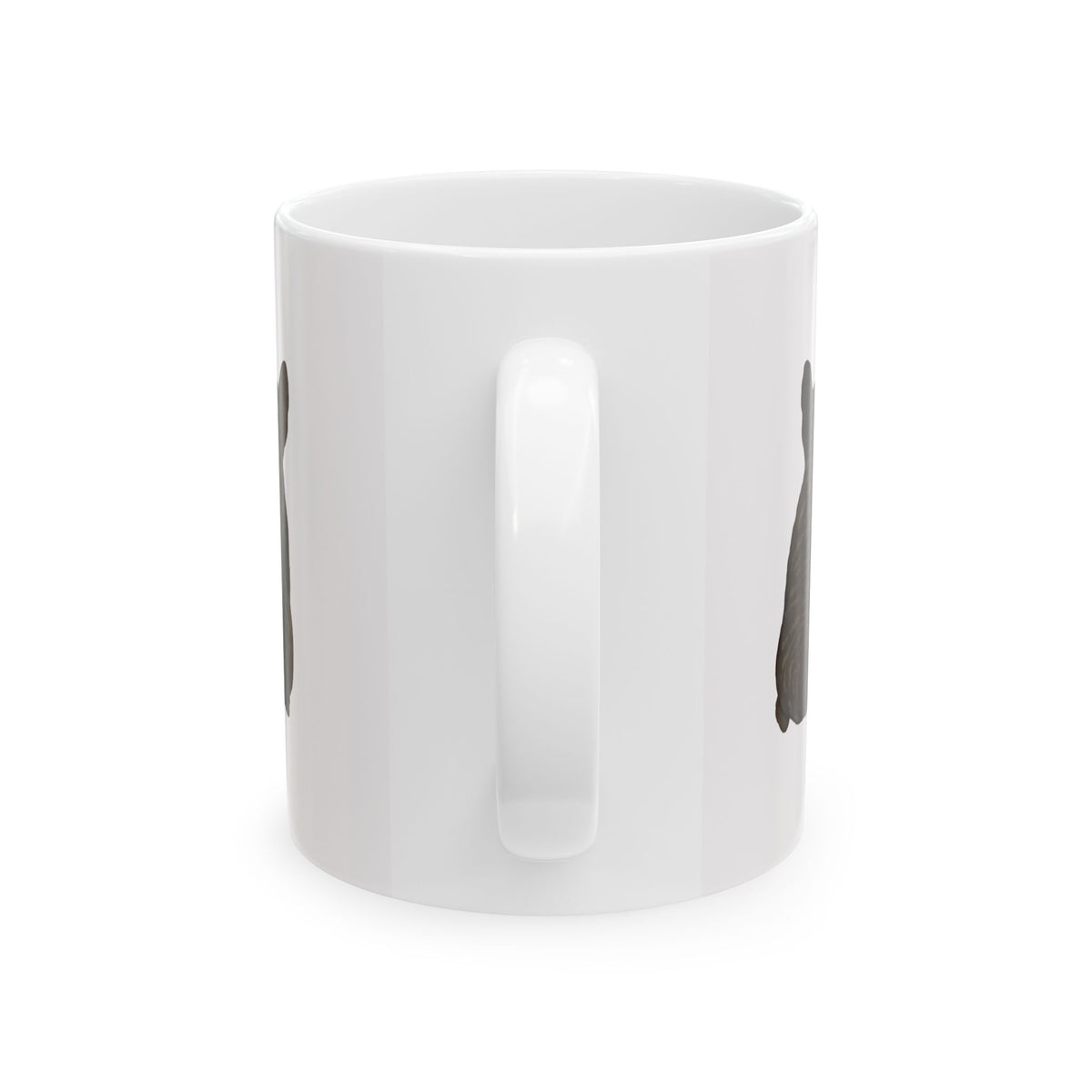 Dog Silhouette Mug – Back View Ceramic Coffee Cup 11oz    Item #30912
