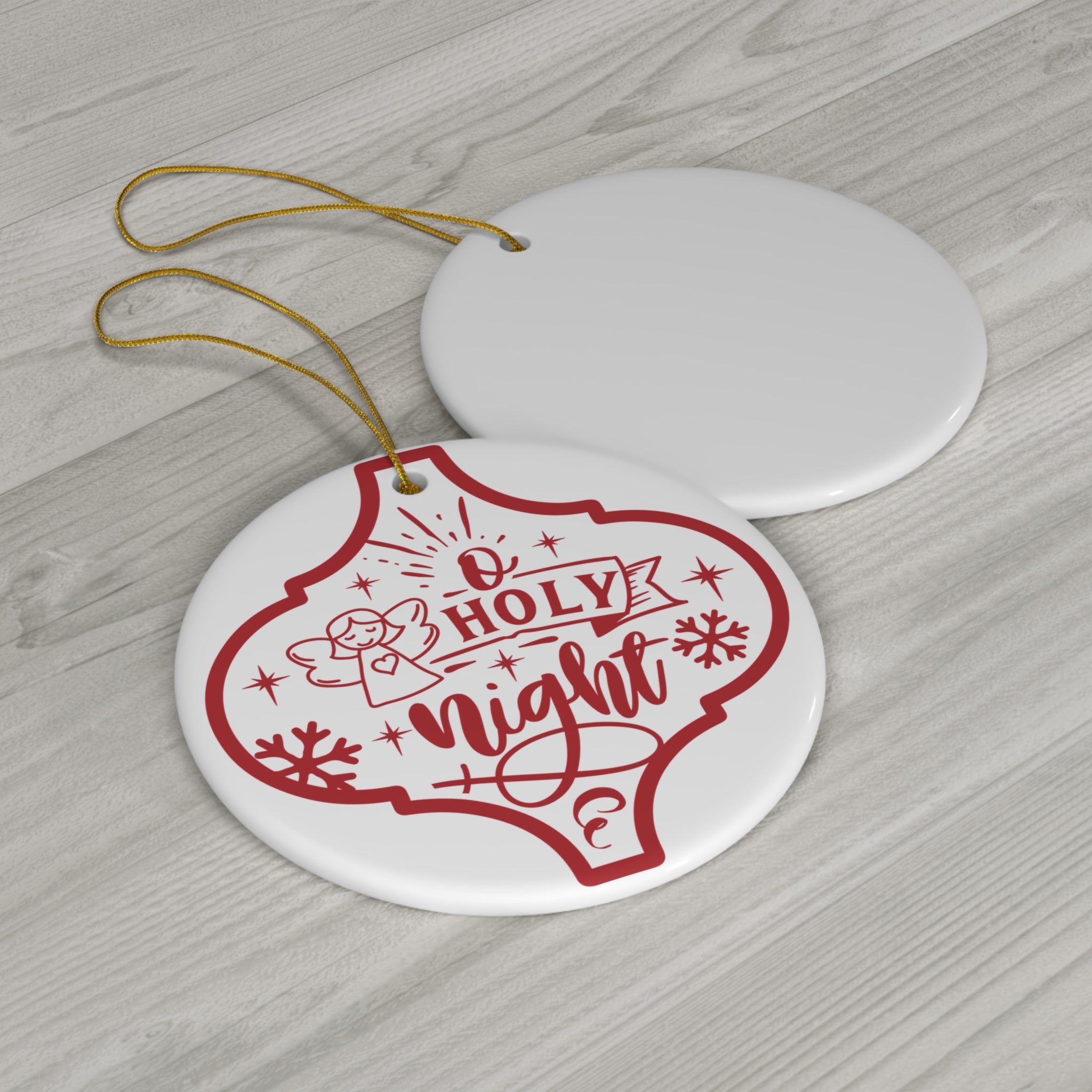 O Holy Night Ceramic Disc Ornament        Item #4670236