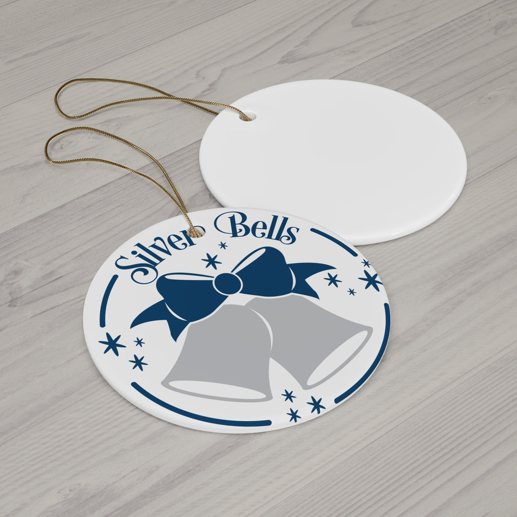 Silver Bells Ceramic Disc Ornament     Item #4280164 - Buckshot's Bargain Barn