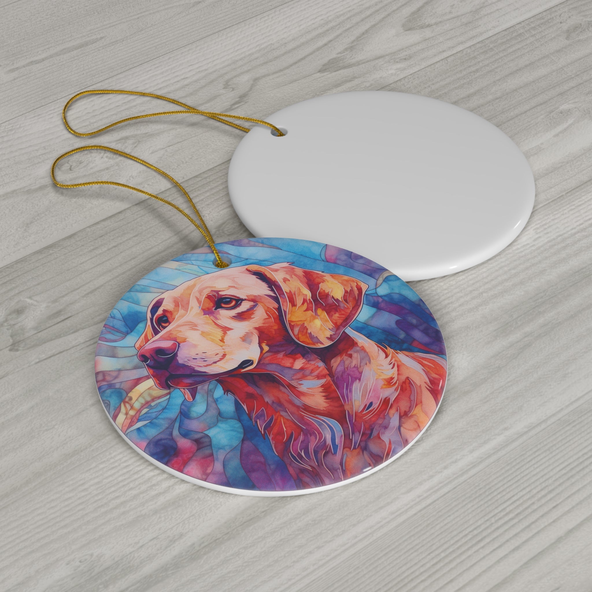 Dog Ceramic Disc Ornament         Item #3552139