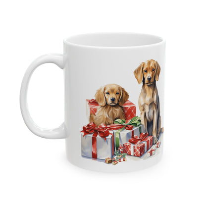 Christmas Dogs With Presents Gift Mug 11oz  Item #784522