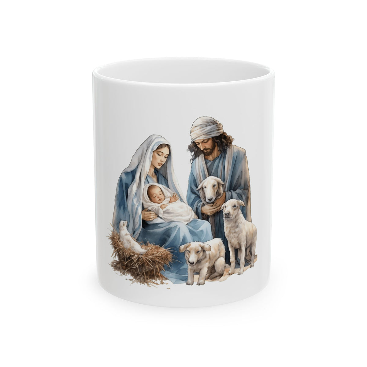 Nativity Mug - Holy Family Christmas Ceramic Coffee Cup 11oz   Item #442872