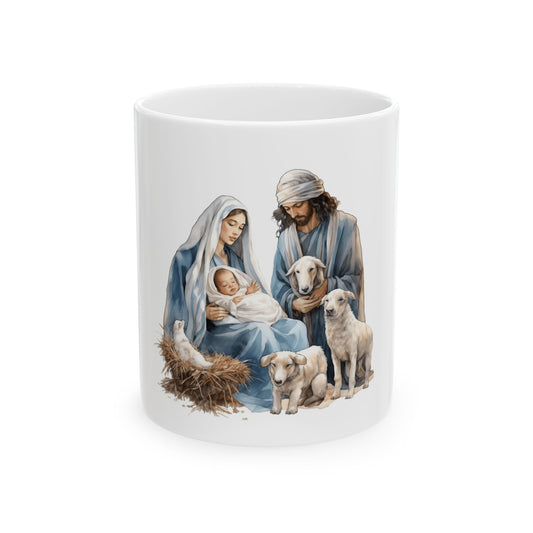 Nativity Mug - Holy Family Christmas Ceramic Coffee Cup 11oz   Item #442872