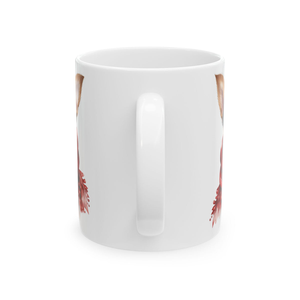 Festive Christmas Dog With Scarf Ceramic Mug 11oz   Item #214993