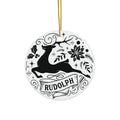Rudolph Reindeer Ceramic Ornament      Item #1772012 - Buckshot's Bargain Barn