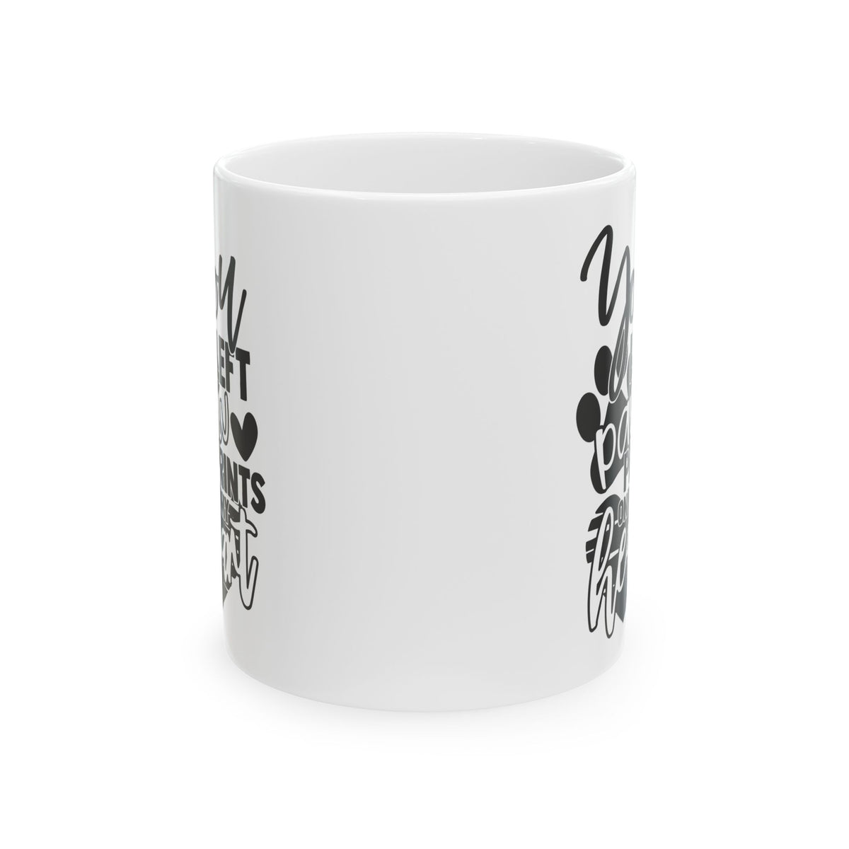 You Left Paw Prints On My Heart Ceramic Mug — Pet Coffee Cup 11oz   Item #756765
