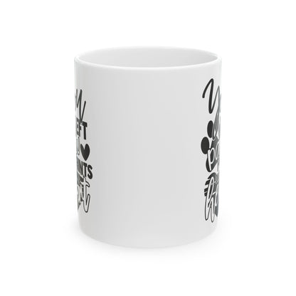 You Left Paw Prints On My Heart Ceramic Mug — Pet Coffee Cup 11oz   Item #756765