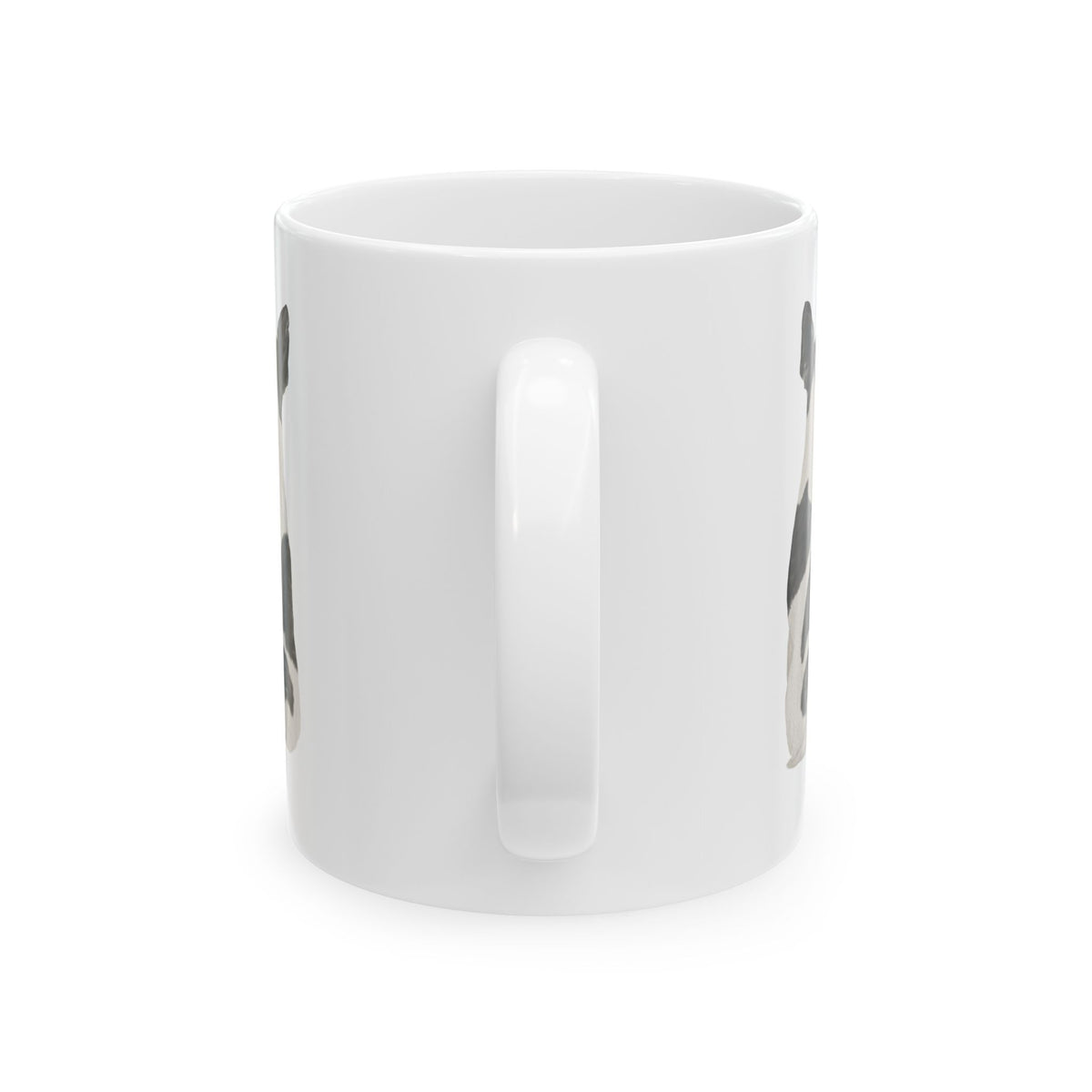 Dog Silhouette Mug – Back View Ceramic Coffee Cup 11oz    Item #61502