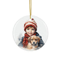 Christmas Dogs Ceramic Disc Ornament               Item #6752093