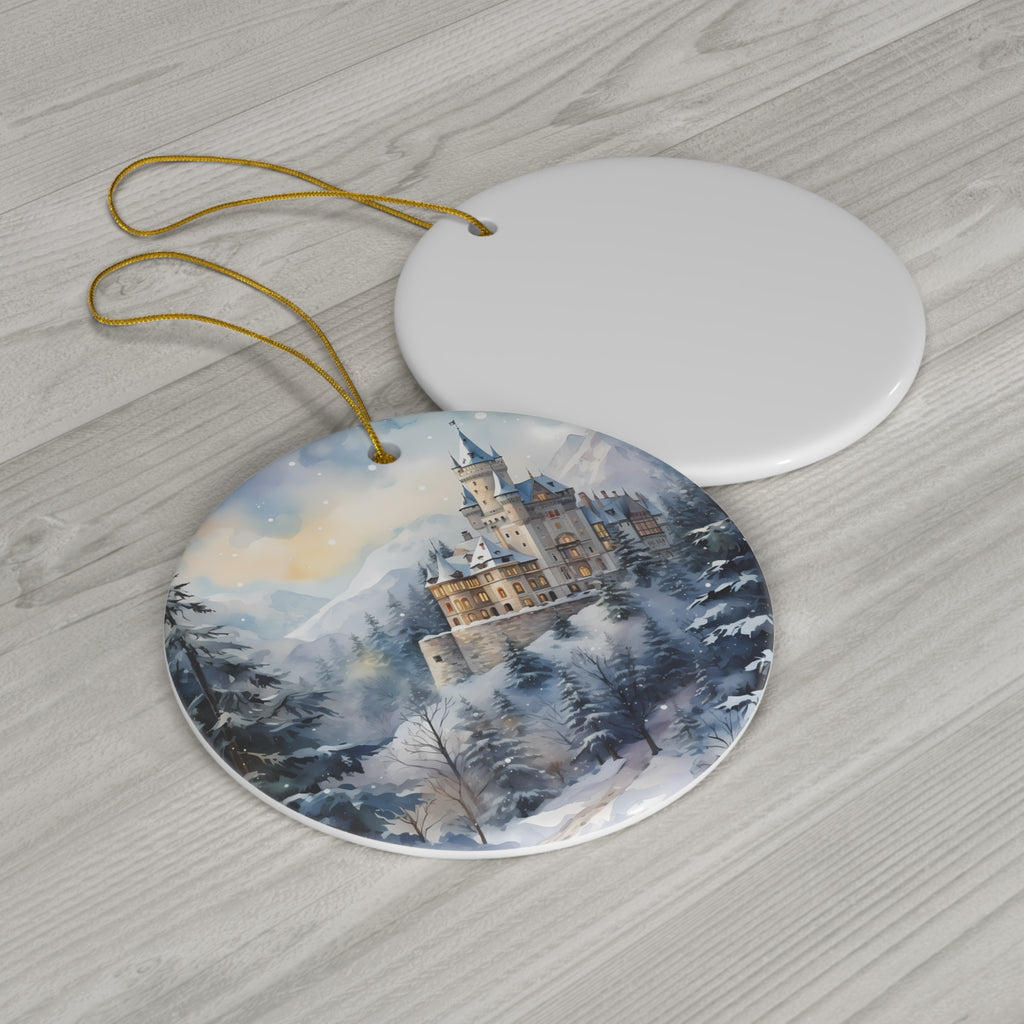 Ceramic Ornament - Christmas Scene       Item #473801