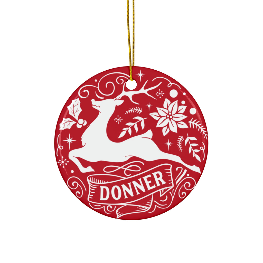 Donner Reindeer Ceramic Ornament      Item #1074961 - Buckshot's Bargain Barn