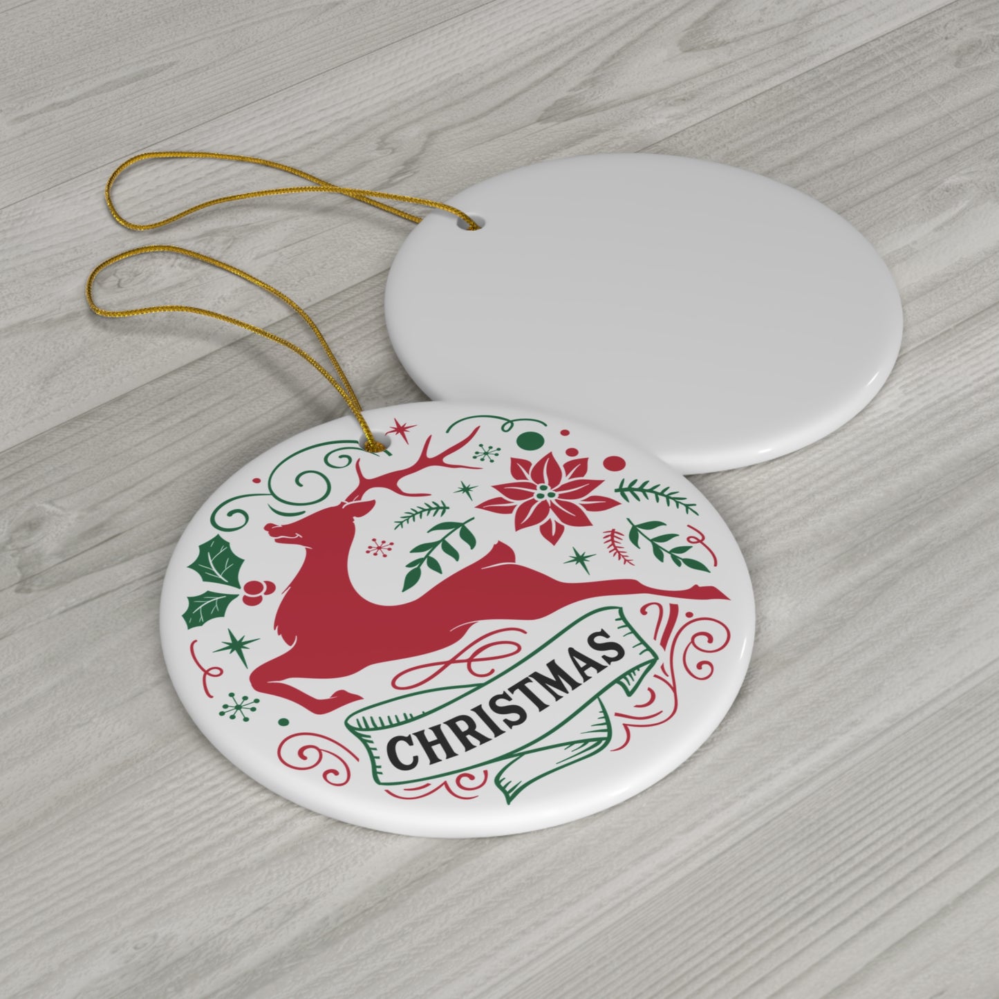 Christmas Ceramic Disc Ornament       Item #6861952