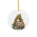 Christmas Dog Ceramic Disc Ornament                 Item #1565565