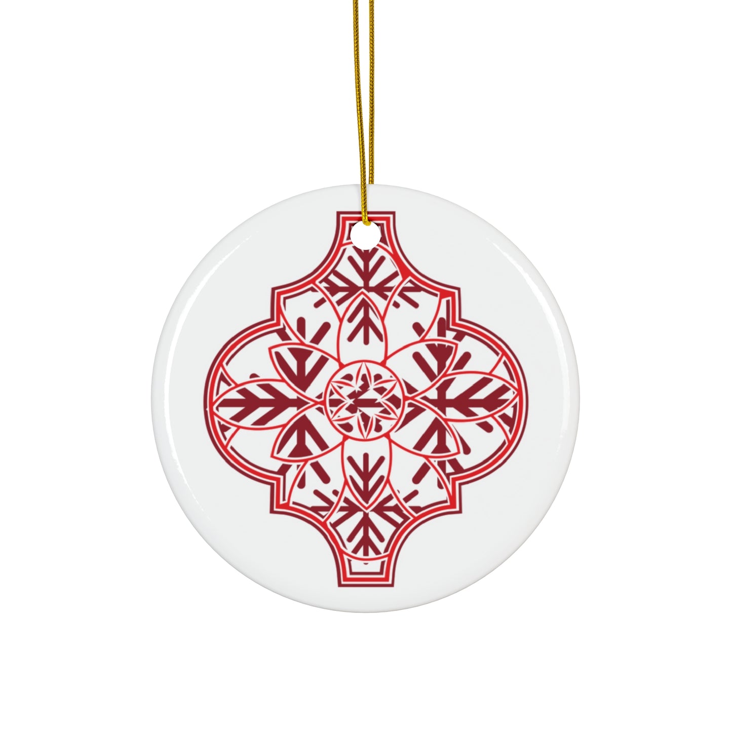 Arabesque Ceramic Disc Ornament       Item #4986731