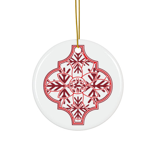 Arabesque Ceramic Disc Ornament       Item #4986731